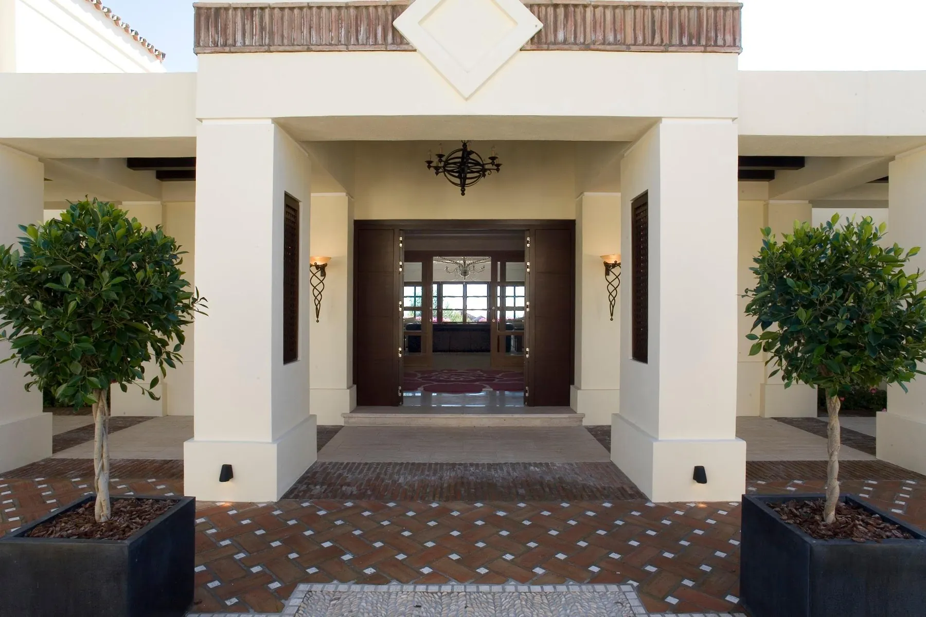 Entrance courtyard with columns