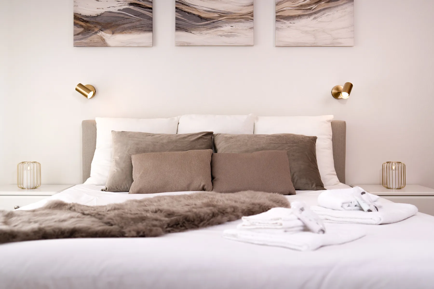 Bedroom after home staging