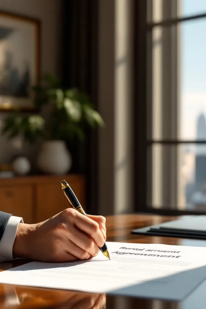 Signing a contract